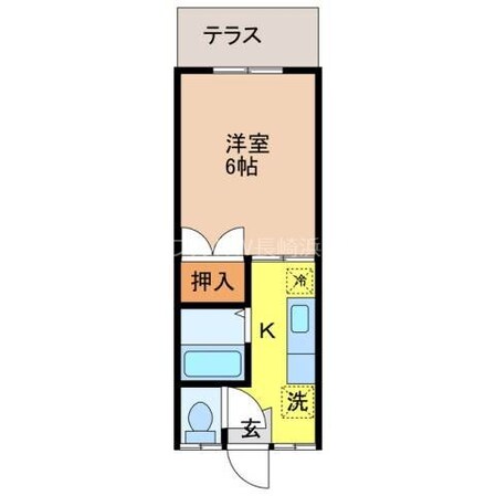 コーポ緑ヶ丘の物件間取画像